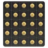 2025 25 x 1 gram Canadian Gold Maple Leafs - Maplegram25™