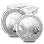 Box of 100 - 2024 Tokelau 1 oz Crocodile Untamed Landscapes Silver Coin BU