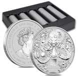 Box of 100 - 2024 1 oz Silver Lunar Dragon BU Australian Perth Mint