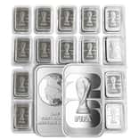 Lot of 20 - 2026 1 oz FIFA World Cup Silver Bar .999 Fine