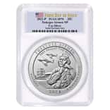 2021-P 5 oz Silver ATB Alabama Tuskegee Airmen PCGS SP 70 FDOI