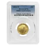 2016 1/4 oz Standing Liberty Quarter Centennial Gold Coin PCGS SP 70