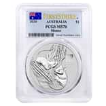2020 1 oz Silver Lunar Year of The Mouse / Rat Australia Perth Mint PCGS MS 70 First Strike