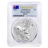2020 1 oz Silver Lunar Year of The Mouse / Rat Australia Perth Mint PCGS MS 69 First Strike