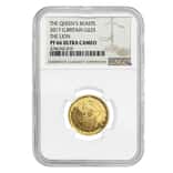 2017 Great Britain 1/4 oz Proof Gold Queen's Beasts (Lion of England) Coin NGC PF 66 UCAM