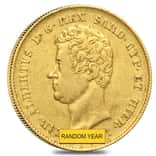 Italian States Sardinia Gold 20 Lire Charles Albert AGW 0.1866 oz Avg Circ (Random Year, 1831-1849)
