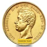 Italian States Sardinia Gold 100 Lire Charles Albert AGW 0.9332 oz Avg Circ (Random Year, 1832-1842)