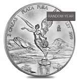2 oz Mexican Silver Libertad Coin .999 Fine BU (Random Year)