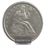 1839-1891 Seated Liberty Half Dollar Silver Coin XF (Random Year)