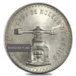 1 oz Mexican Silver Peso Balancing Scale Avg Circ (Random Year, 1978-1980)