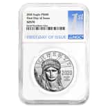 2020 1 oz Platinum American Eagle NGC MS 70 First Day of Issue