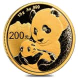 2019 15 gram Chinese Gold Panda 200 Yuan .999 Fine BU (Sealed)