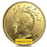 2 1/2 Pahlavi Gold Coin AU/BU .589 oz AGW (Random Year)
