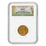 2013-I India Gold Sovereign NGC MS 70
