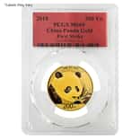 2018 15 gram Chinese Gold Panda 200 Yuan PCGS MS 69 First Strike