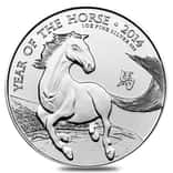 2014 Great Britain 1 oz Silver Year of the Horse Coin .999 Fine BU