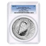 2019 P 5 oz Apollo 11 50th Anniversary Proof Silver Dollar Comm. PCGS PF 70 FDOI