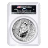 2019 P 5 oz Apollo 11 50th Anniversary Proof Silver Dollar Comm. PCGS PF 69 FS (Moon Label)