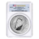 2019 P 5 Oz Apollo 11 50th Anniversary Silver Dollar Comm Pcgs PF 69 First Strike