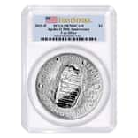 2019 P 5 oz Apollo 11 50th Anniversary Proof Silver Dollar Comm. PCGS PF 70 FS