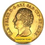 Italian States Sardinia Gold 20 Lire Charles Felix AGW 0.1866 oz Avg Circ (Random Year, 1821-1831)