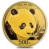 Chinese 30 Gram Gold Panda .999 Fine BU (Random Year, Not Sealed)