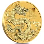 2024 1/20 oz Gold Lunar Dragon BU Australia Perth Mint