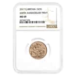 2017 Great Britain Gold Sovereign 200th Anniv. Privy NGC MS 69