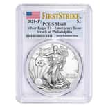 2021 (P) 1 oz Silver American Eagle PCGS MS 69 FS Emergency Issue
