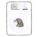 2022 Chad 1 oz Silver American Eagle Shaped High Relief Coin NGC MS 69 ER One of First 100