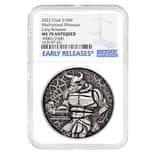 2022 Chad 2 oz Silver Mechanized Minotaur Coin Serial #1 NGC MS 70 ER Antiqued High Relief
