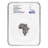 2022 Chad 1 oz Silver Big Five Africa Shaped Coin Serial #5 NGC MS 70 ER High Relief
