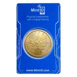 2022 1 oz Canadian Gold Maple Leaf $50 Coin .9999 Fine BU (In MintID NFC Scan Authentication Card)