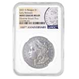2021-S Morgan Silver Dollar Centennial NGC MS 69 ER Mint Error (Obv Struck Thru)