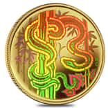 2001 Canada 1/3 oz Lunar Snake Hologram Gold Coin