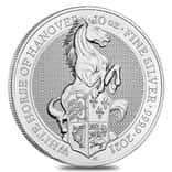 2021 Great Britain 10 oz Silver Queen's Beasts White Horse of Hanover Coin .9999 Fine BU