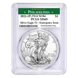 2021 (P) 1 oz Silver American Eagle PCGS MS 69 FS (Philadelphia) Emergency Issue