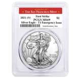 2021 (S) 1 oz Silver American Eagle $1 Coin PCGS MS 69 FS (SF Label) Emergency Issue