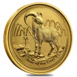 2015 1/20 oz Gold Lunar Goat BU Australia Perth Mint