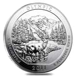 2011 5 oz Silver America the Beautiful ATB Olympic National Park Coin