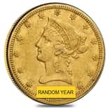 $10 Gold Eagle Liberty Head - Polished or Cleaned (Random Year)