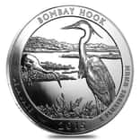 2015 5 oz Silver America the Beautiful ATB Bombay Hook National Wildlife Refuge Coin