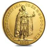 1908 Hungary Gold 100 Korona AU/BU (Restrike)