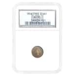 1854 $1 Indian Princess Head Type 2 Gold Coin NGC AU 55