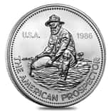 1986 Engelhard American Prospector 1 oz .999 Fine Silver Round – Eagle Reverse Design