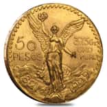 1929 Mexico 50 Pesos Gold Coin AU/BU