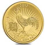 2017 1/2 oz Gold Lunar Year of the Rooster Coin .9999 Fine BU - Royal Australian Mint
