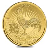 2017 1/10 oz Gold Lunar Year of the Rooster Coin .9999 Fine BU - Royal Australian Mint