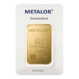 100 gram Metalor Gold Bar .9999 Fine (In Assay)