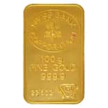 100 gram Swiss Bank Corporation Gold Bar .9999 Fine